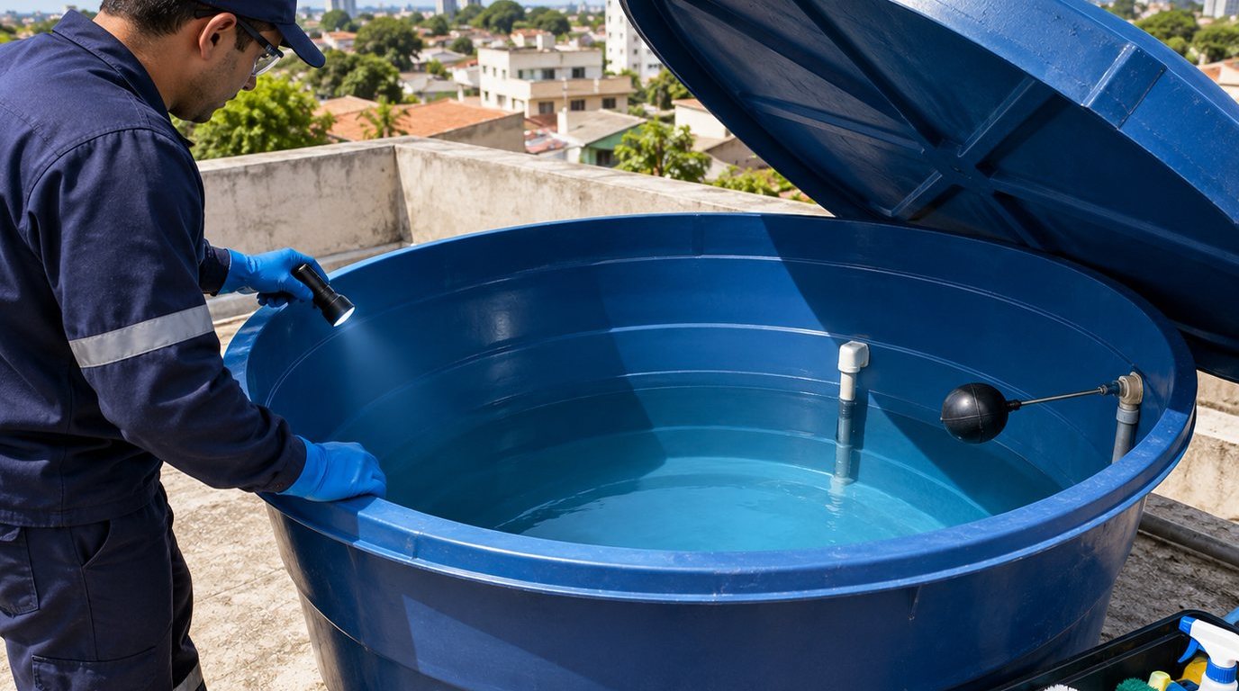 Caixa d'Água Abastecida em São José do Rio Preto‑SP