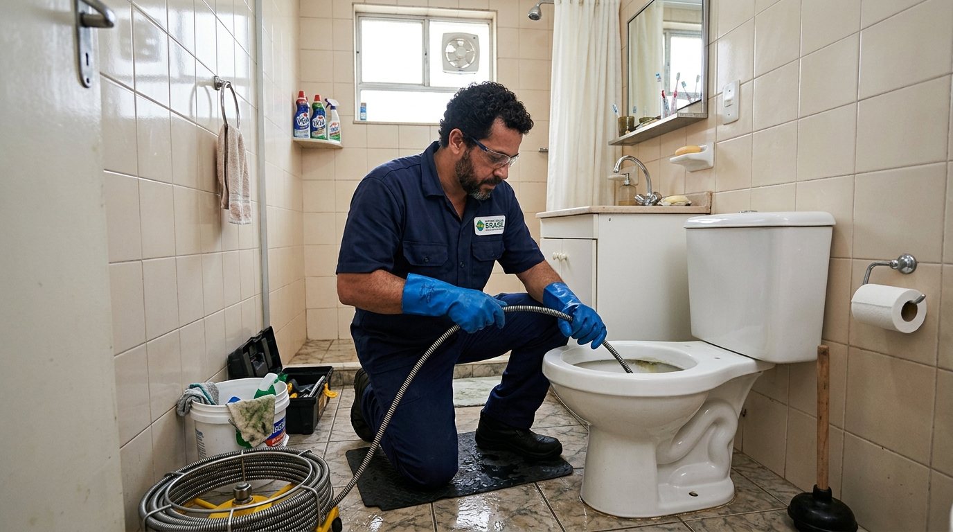 Desentupimento de Vaso com Equipamento em São José do Rio Preto‑SP