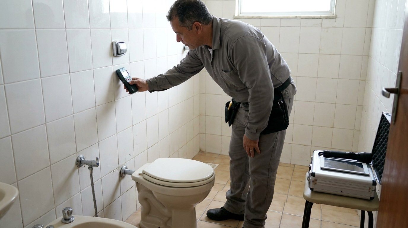Inspeção de Vazamento no Banheiro em São José do Rio Preto‑SP