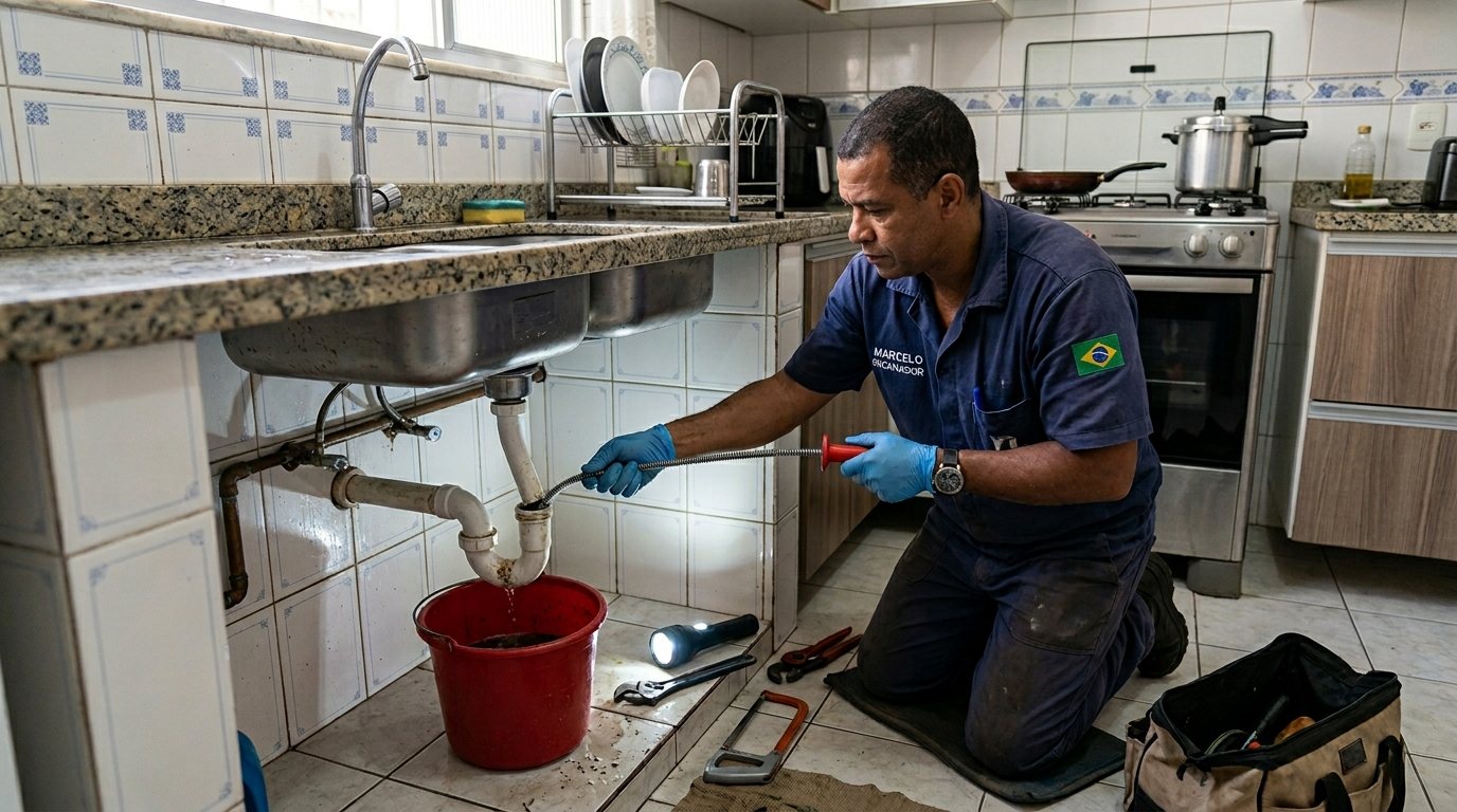 Ligação da Pia da Cozinha em São José do Rio Preto‑SP