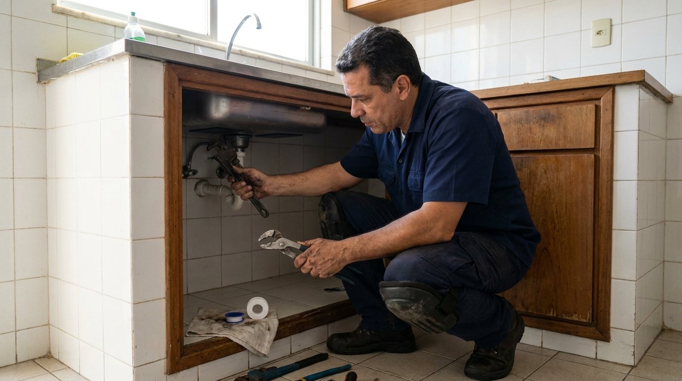 Manutenção Hidráulica no Banheiro em São José do Rio Preto‑SP